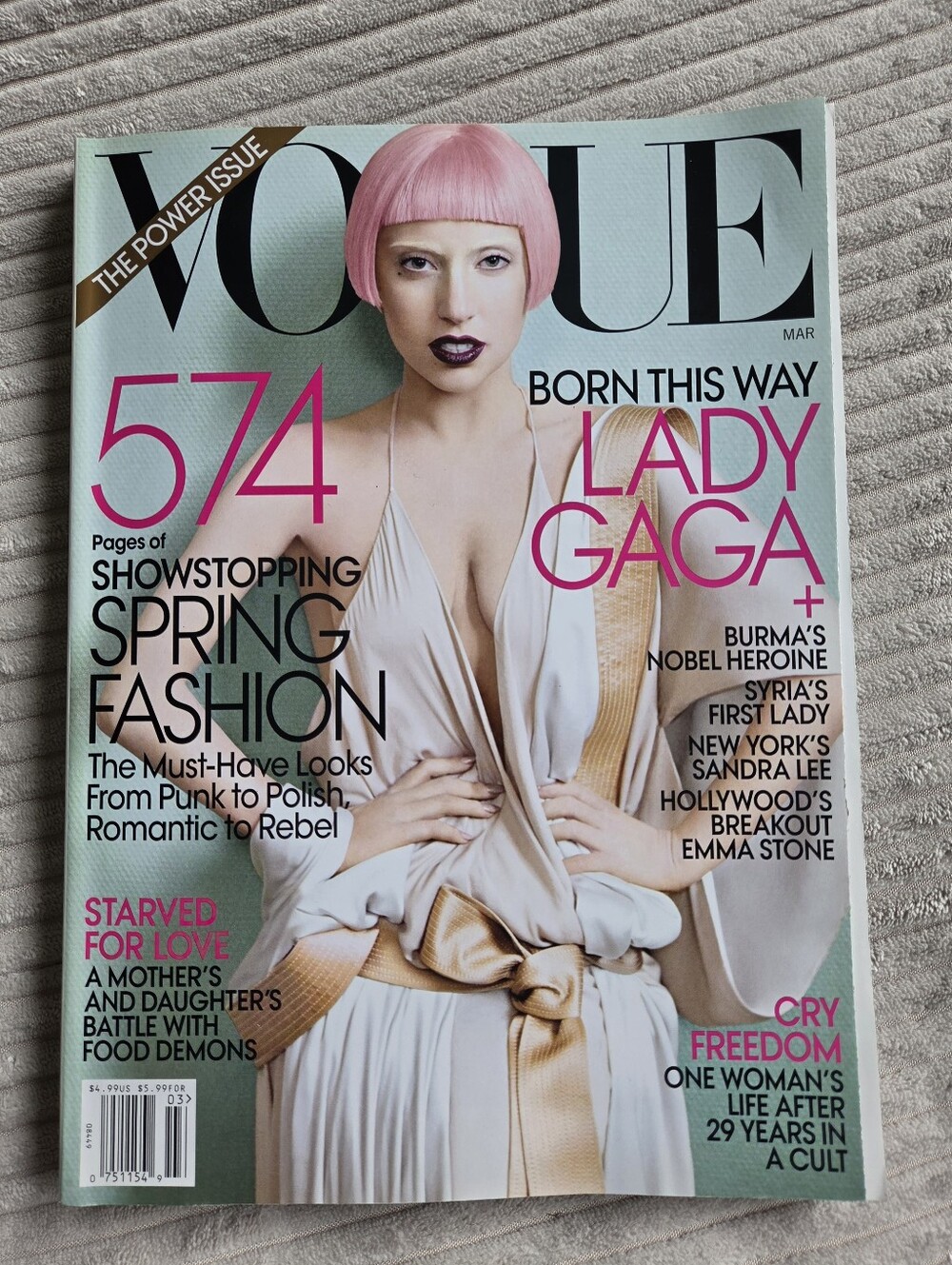 Vogue Magazine March 2012 Lady Gaga Cover